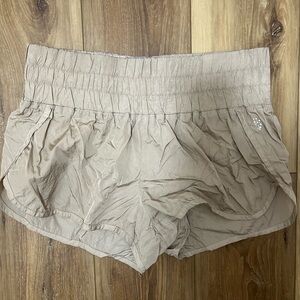 Hatch Women's Athletic Shorts in Tan